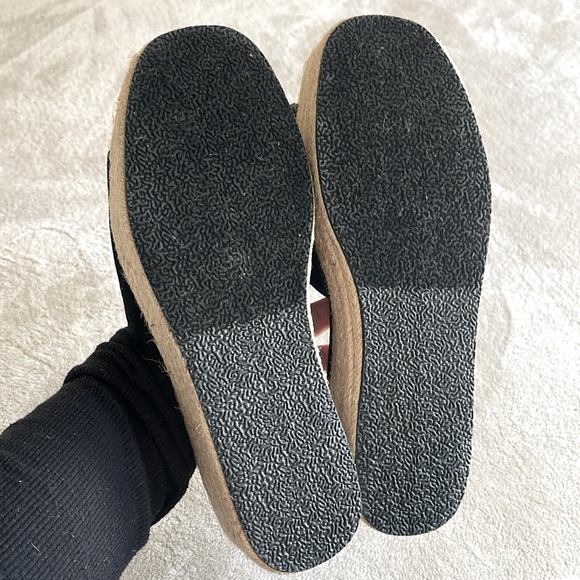 Lulus Black Suede Espadrilles Platform Sandals - Picture 2 of 7